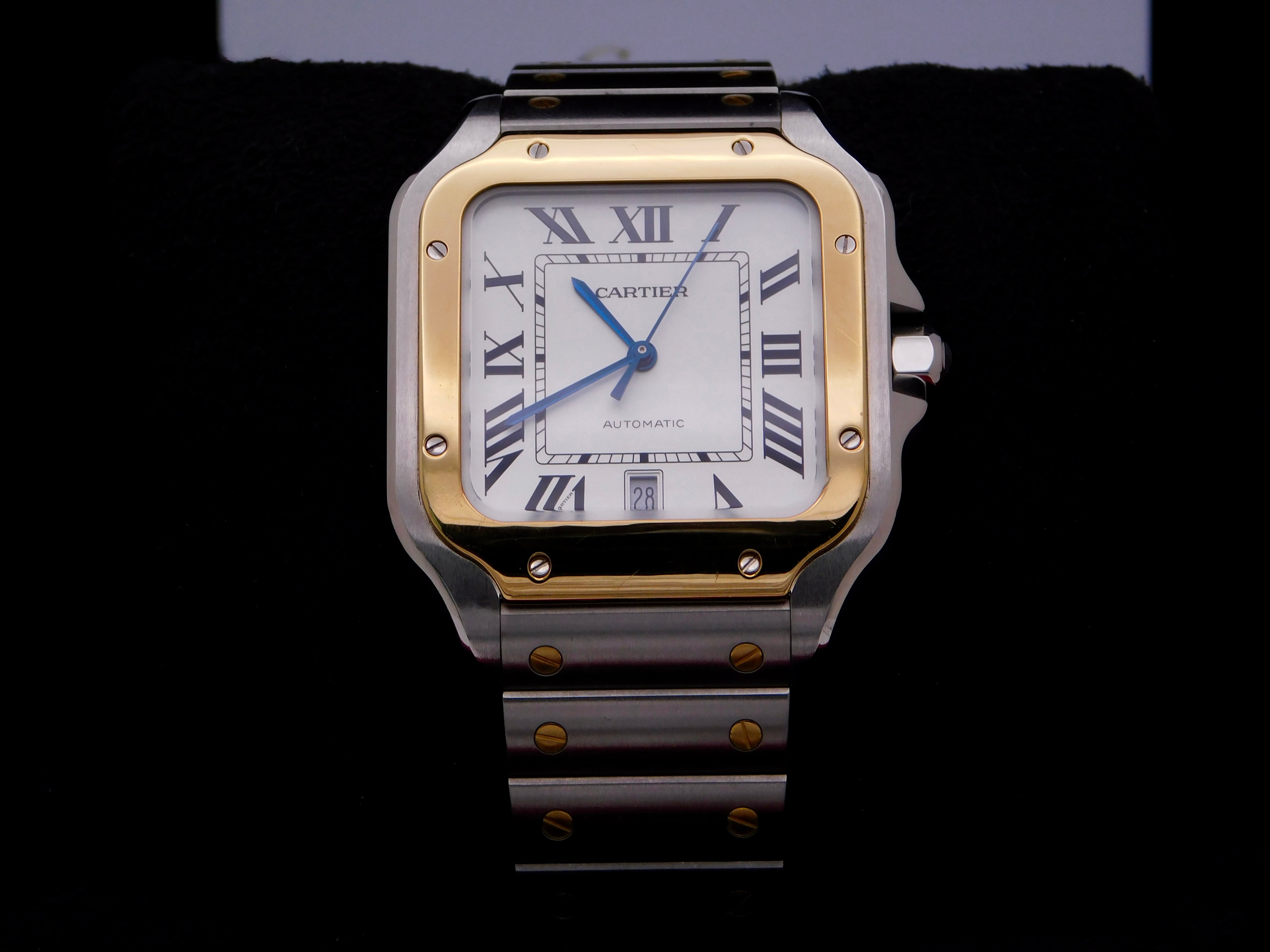 『えんぞう』Cartier Cartier Santos de Cartier Steel Paved (W4SA0005)