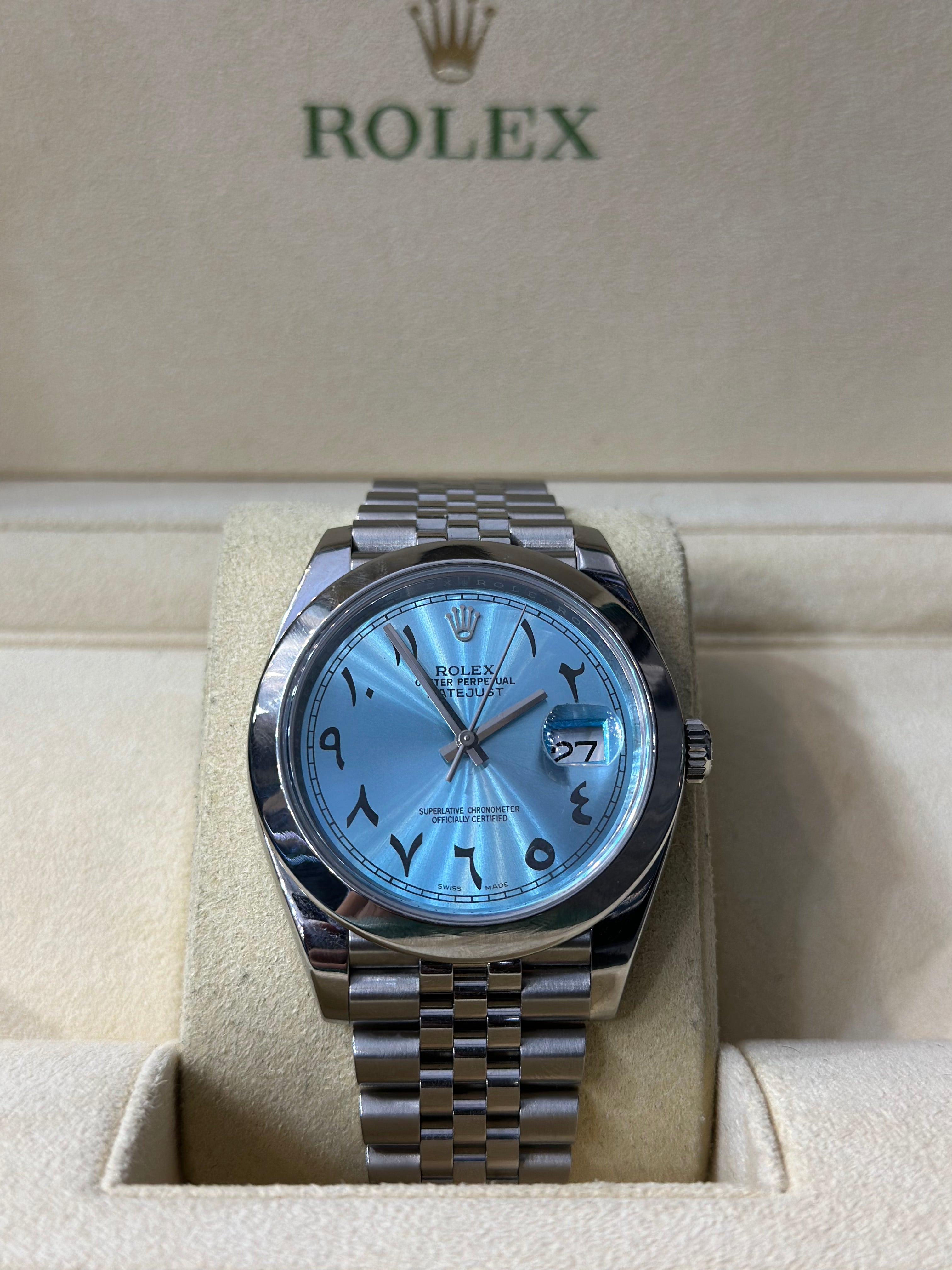 Rolex datejust best sale 41mm arabic dial